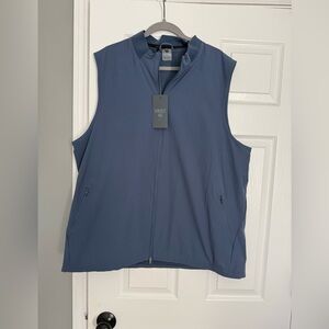 VRST golf Sleeveless Full-Zip Vest in indigo navy